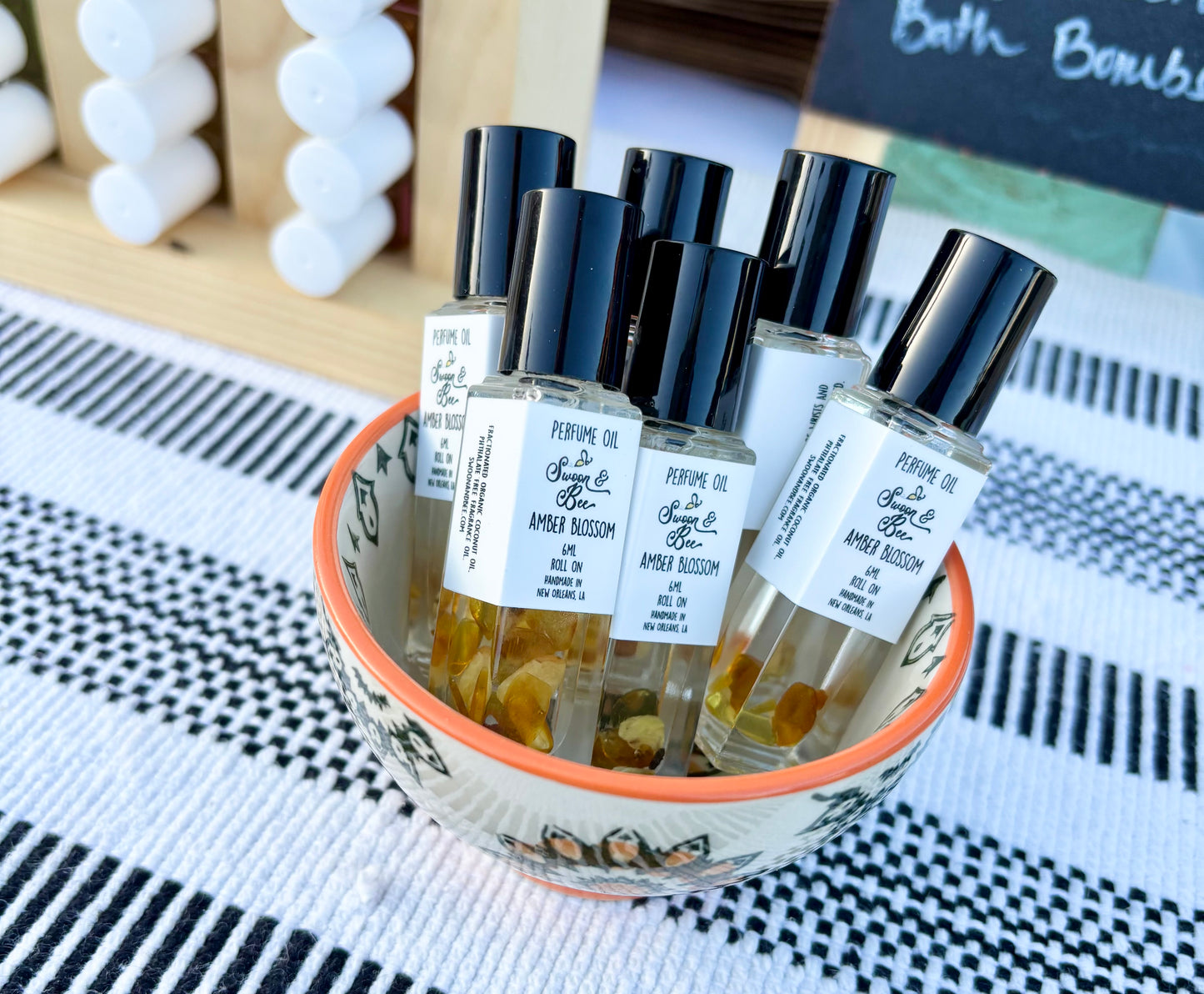 Vintage Perfume Oil Roll On - Amber Blossoms