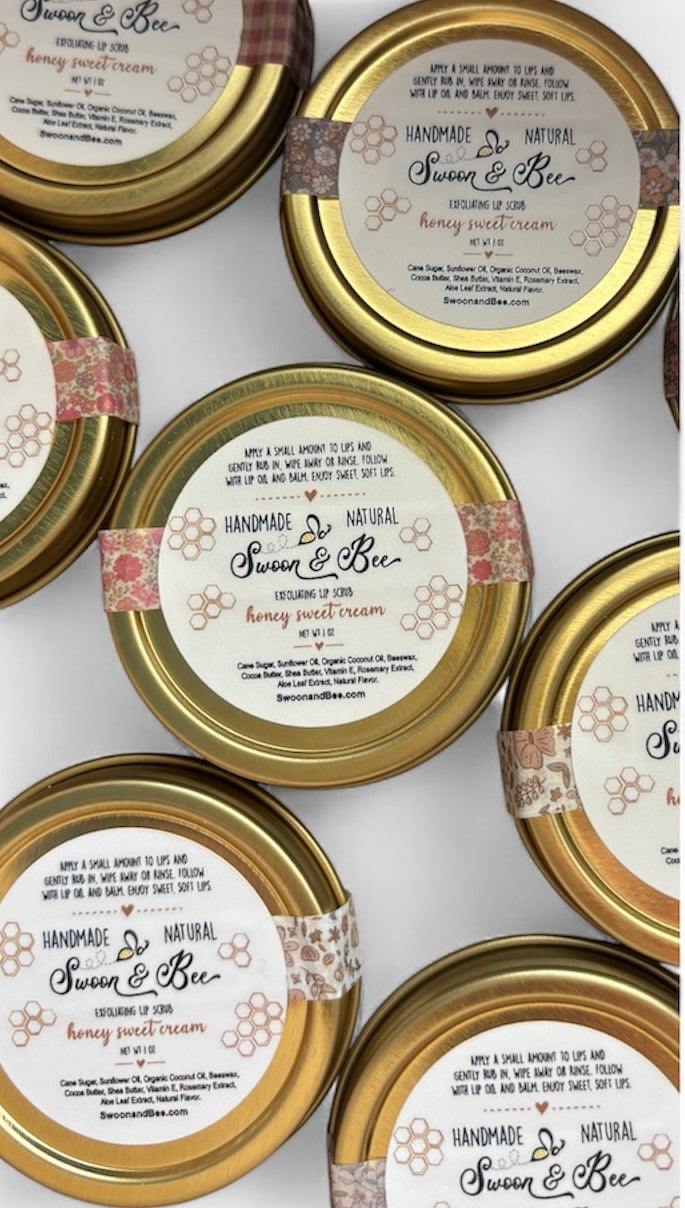Honey Sweet Cream Exfoliating Lip Scrub