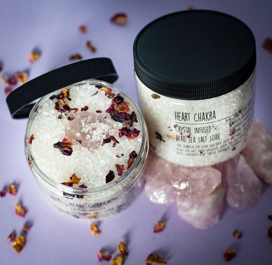 Heart Chakra Crystal Salt Soak | Magnesium Salt Soak