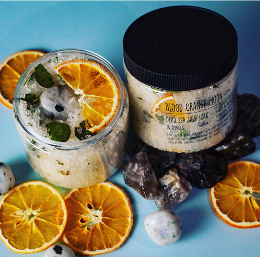 Blood Orange Moon Crystal Salt Soak | Magnesium Salt Soak
