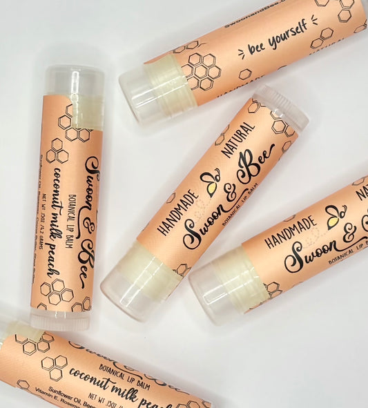 Botanical Lip Balm, Coconut Milk Peach