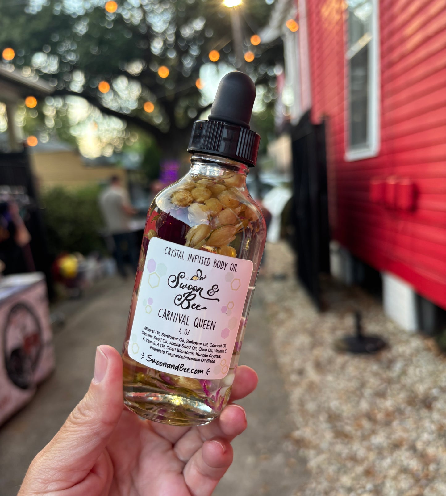 Bath and Body Oil, Crystals and Gemstones- Carnival Queen