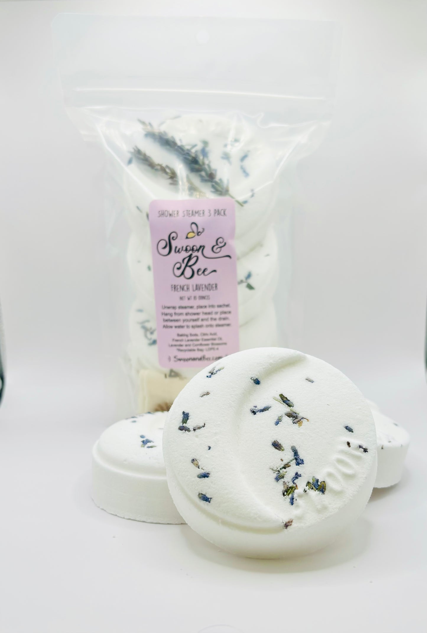 Botanical Shower Steamer 3 Pack, French Lavender