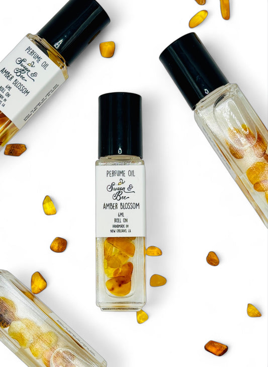 Vintage Perfume Oil Roll On - Amber Blossoms