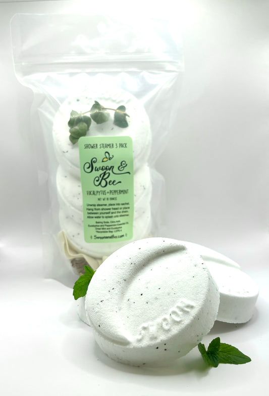 Botanical Shower Steamer 3 Pack, Eucalyptus Peppermint